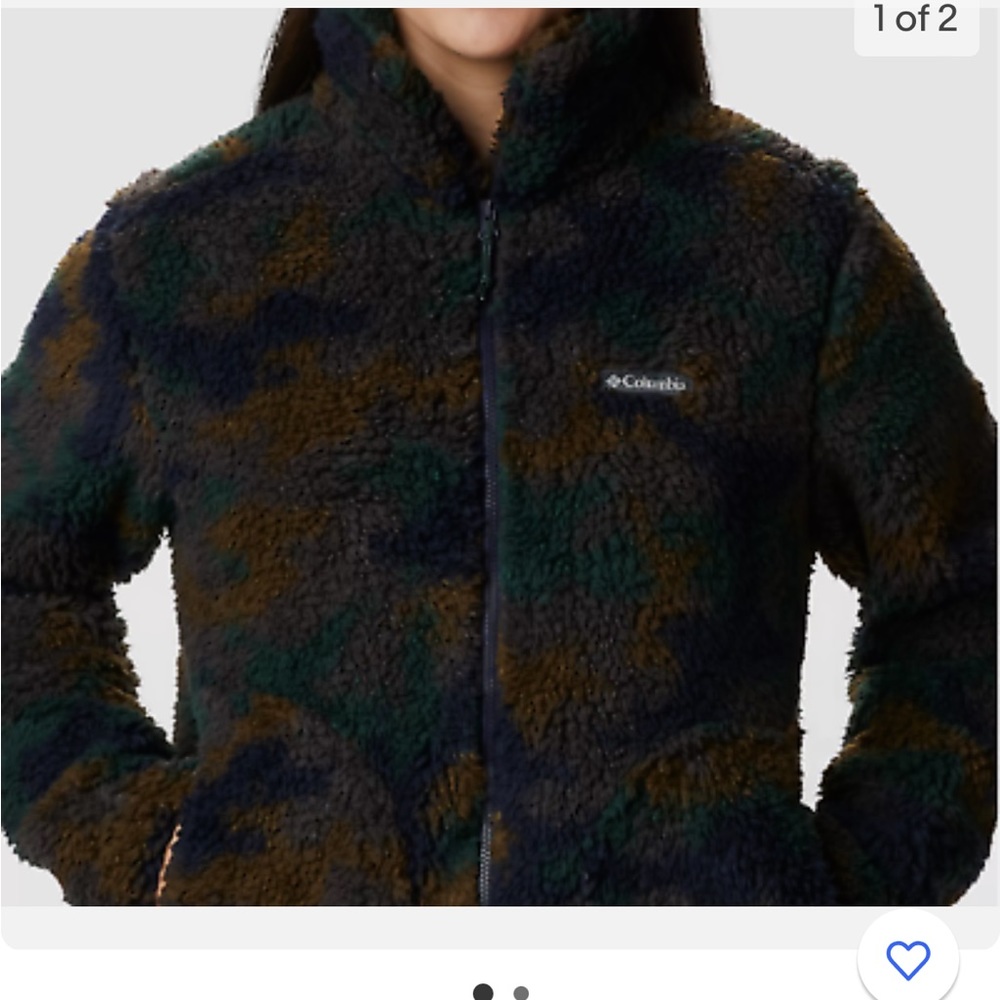 Columbia Women's Fleece Jacket - Black and Green